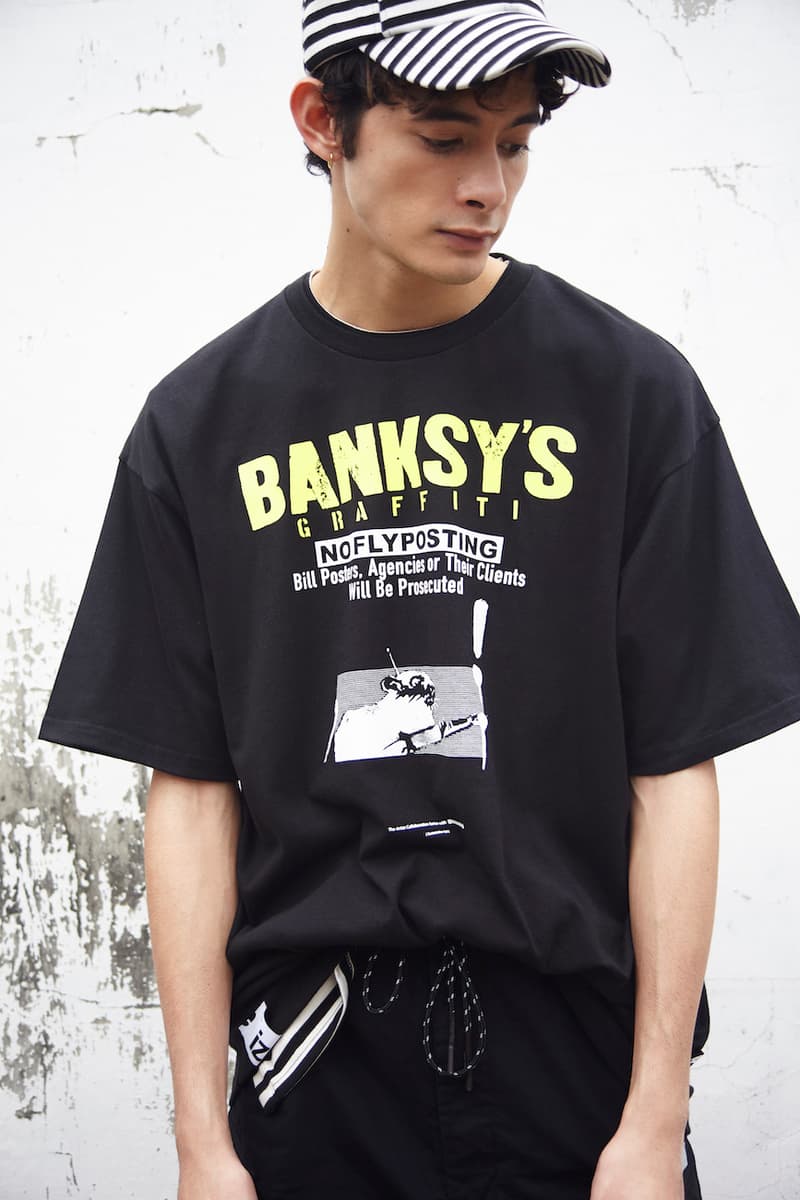 izzue x Banksy’s Graffiti 2019 年春夏聯乘系列正式登場