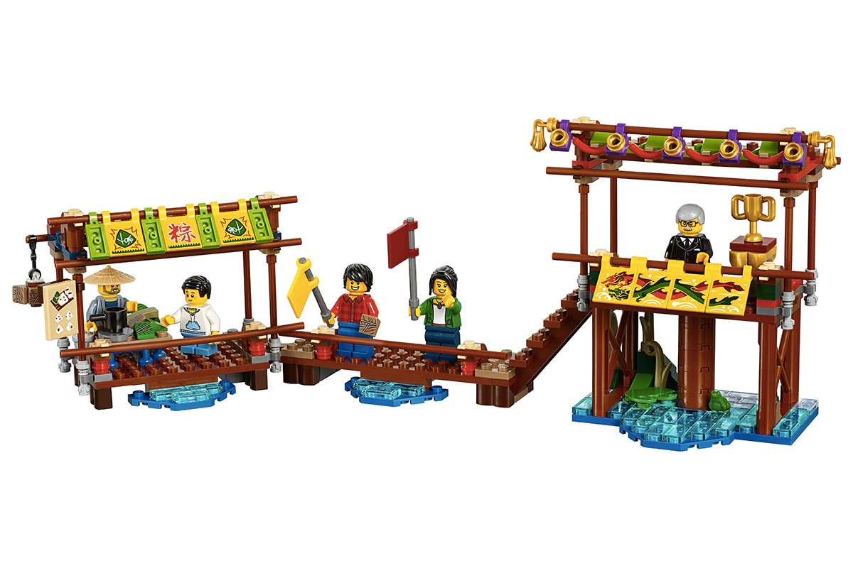 LEGO 再度推出華人節慶別注版「龍舟競賽」積木情景