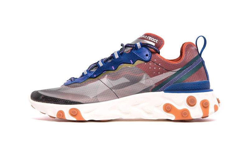 Nike React Element 87 再度迎來兩款全新配色「Dusty Peach」、「Moss」