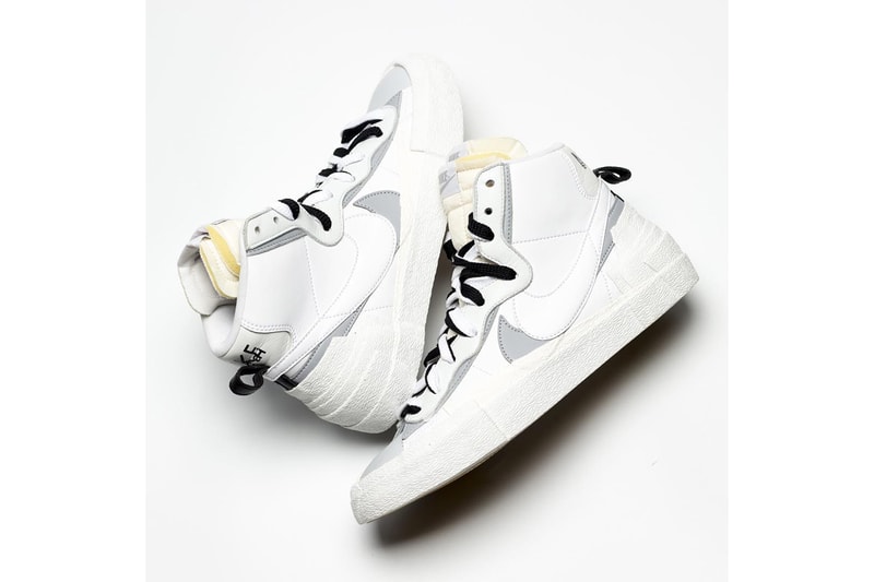 搶先預覽 sacai x Nike 全新聯乘 Blazer with the Dunk 鞋款白灰版本