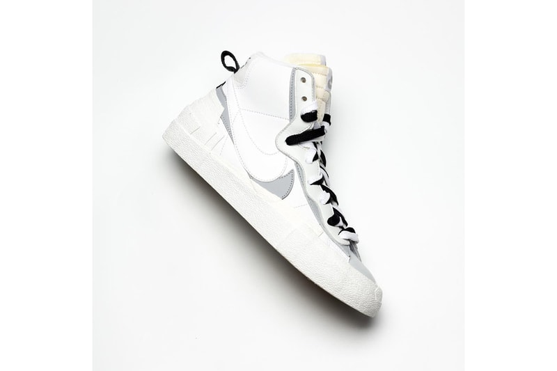 搶先預覽 sacai x Nike 全新聯乘 Blazer with the Dunk 鞋款白灰版本