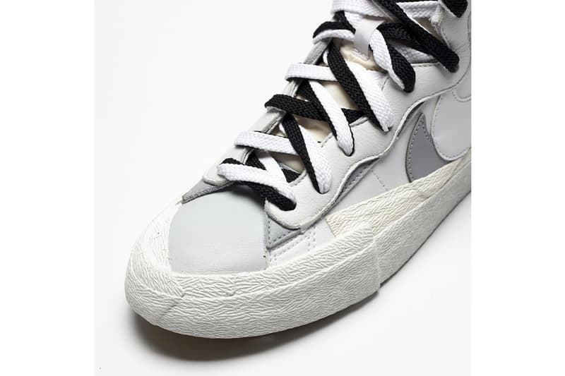 搶先預覽 sacai x Nike 全新聯乘 Blazer with the Dunk 鞋款白灰版本