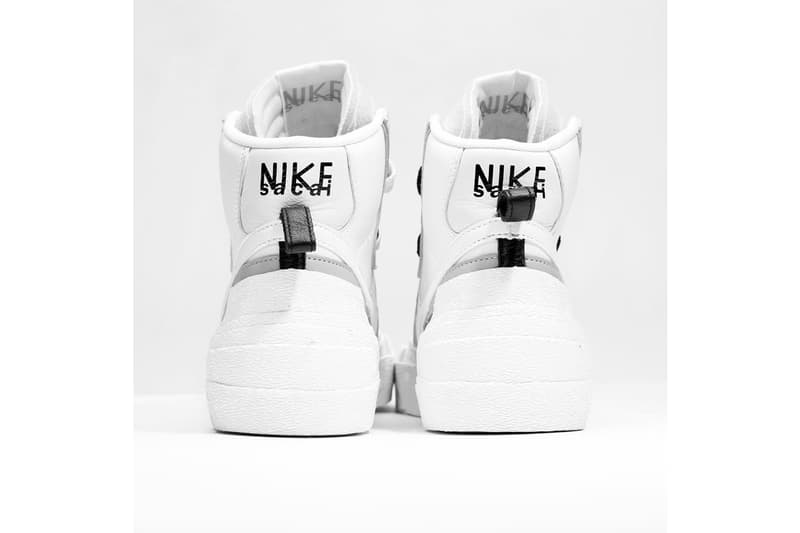 搶先預覽 sacai x Nike 全新聯乘 Blazer with the Dunk 鞋款白灰版本