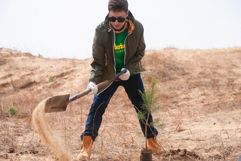 Timberland 跟潘瑋柏一同遠赴科爾沁沙漠進行植樹造林企劃