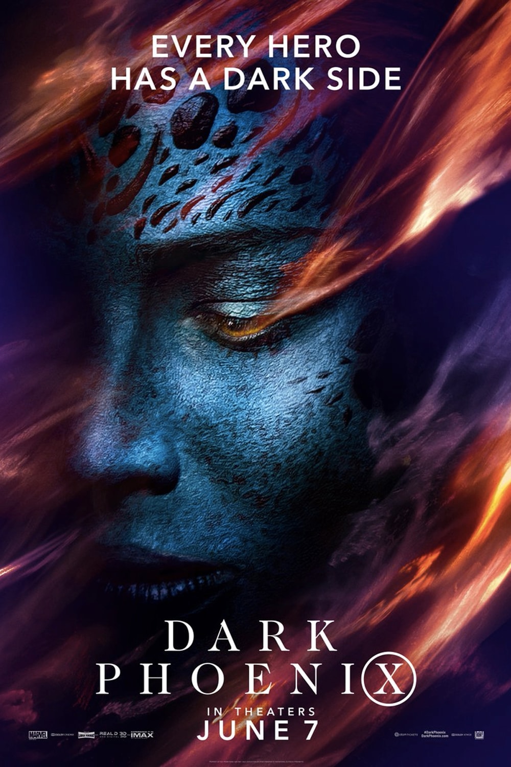 英雄・黑暗面爆發！《X-Men: Dark Phoenix》最新電影角色海報正式發佈