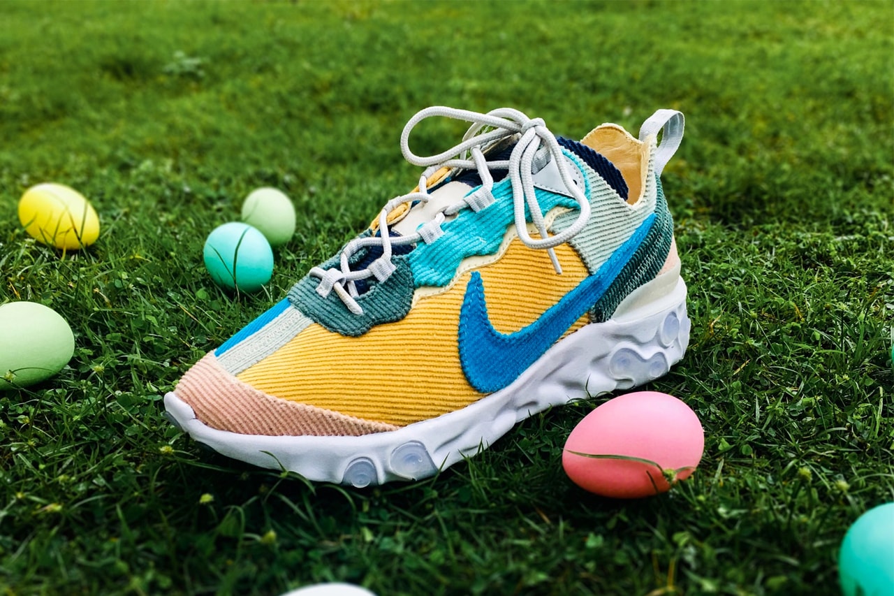 XYLAR Studio 打造 Nike React Element 87「Easter Corduroy」定製鞋款