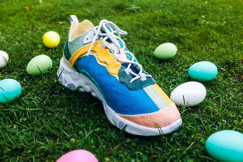 XYLAR Studio 打造 Nike React Element 87「Easter Corduroy」定製鞋款