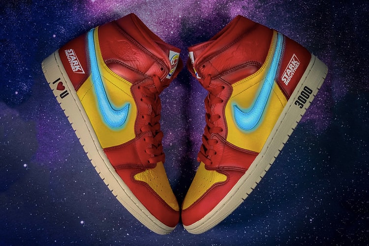 專為 Robert Downey Jr. 製作的客製化 Air Jordan 1「Iron Man」球鞋