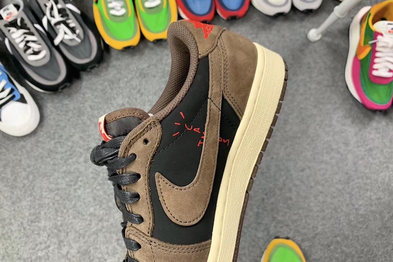 Travis Scott x Air Jordan 1 低筒版本網上細節圖片曝光！？