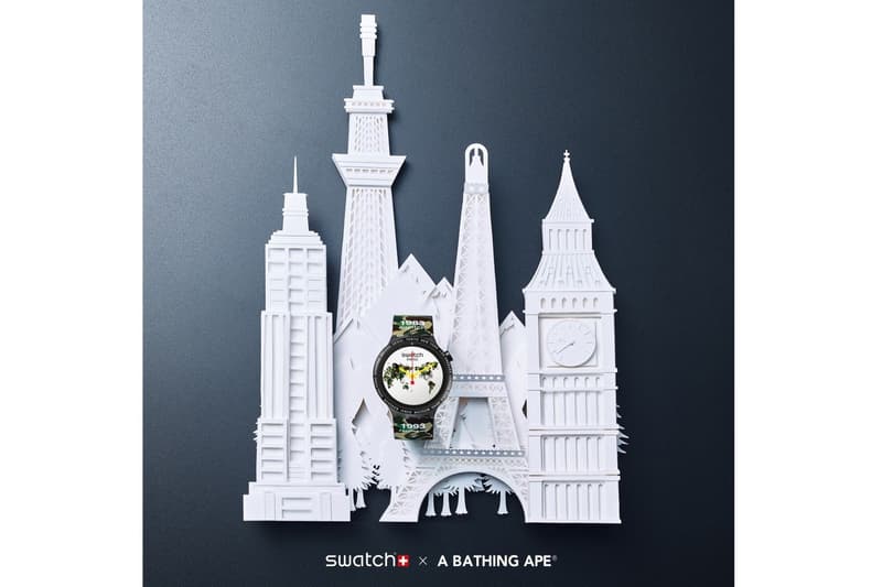 A BATHING APE® x Swatch 全新聯乘企劃登場