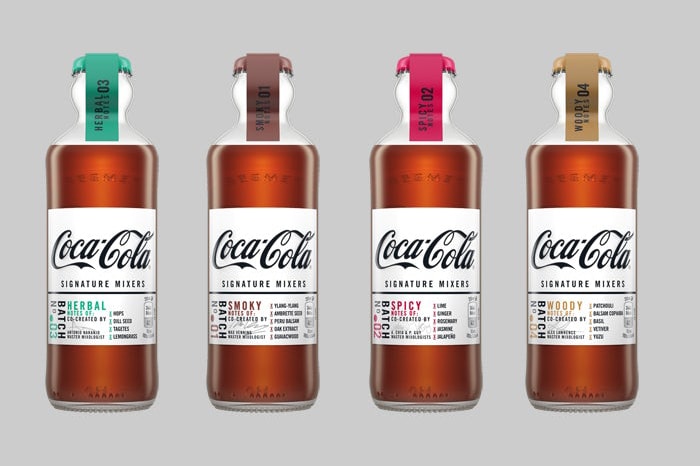 進軍酒精領域-可口可樂公司推出 Signature Mixers 酒味可樂系列