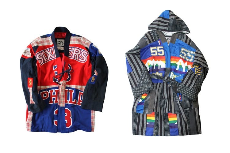 Dr. Romanelli 解構重組 Mitchell & Ness 球衣成日式 Kimono 工作服