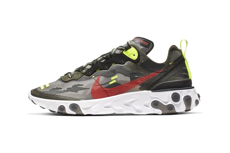 Nike React Element 87 再度迎來全新別注「虎紋迷彩」設計版本