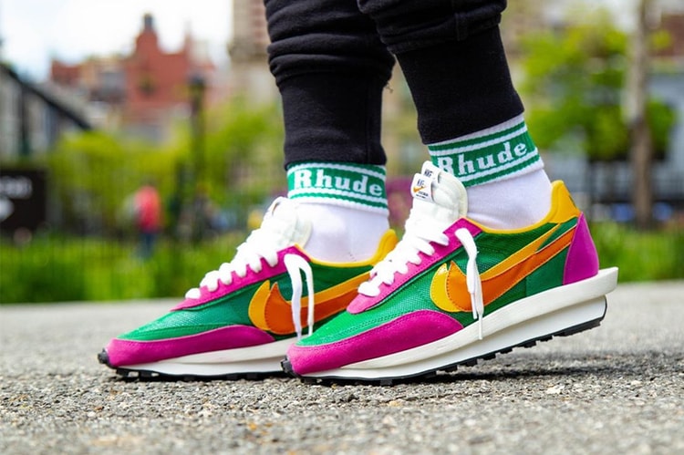 sacai x Nike「LDV With Waffle Daybreak」全新紫綠配色上腳預覽