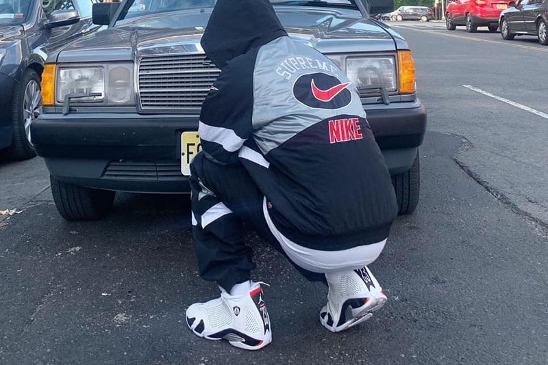 Bloody Osiris 搶先上腳 Supreme x Air Jordan 14 聯乘鞋款