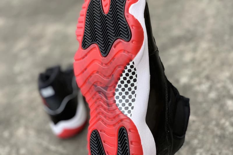 Air Jordan 11「Bred」2019 年復刻版本實鞋預覽