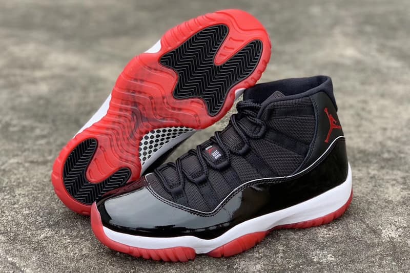 Air Jordan 11「Bred」2019 年復刻版本實鞋預覽