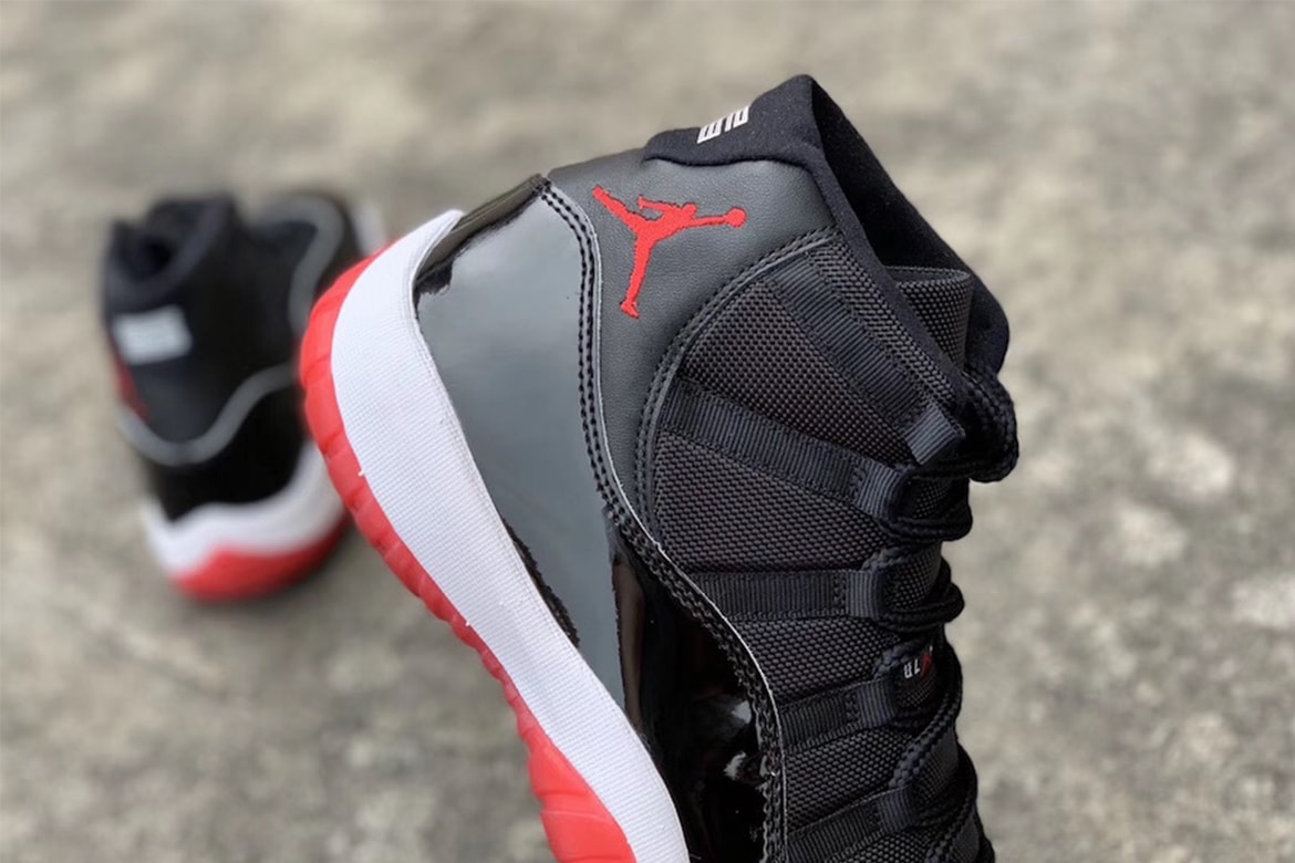 Air Jordan 11「Bred」2019 年復刻版本實鞋預覽