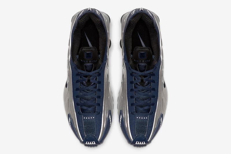 聯乘續勢-Nike Shox R4「Silver Navy」配色回歸