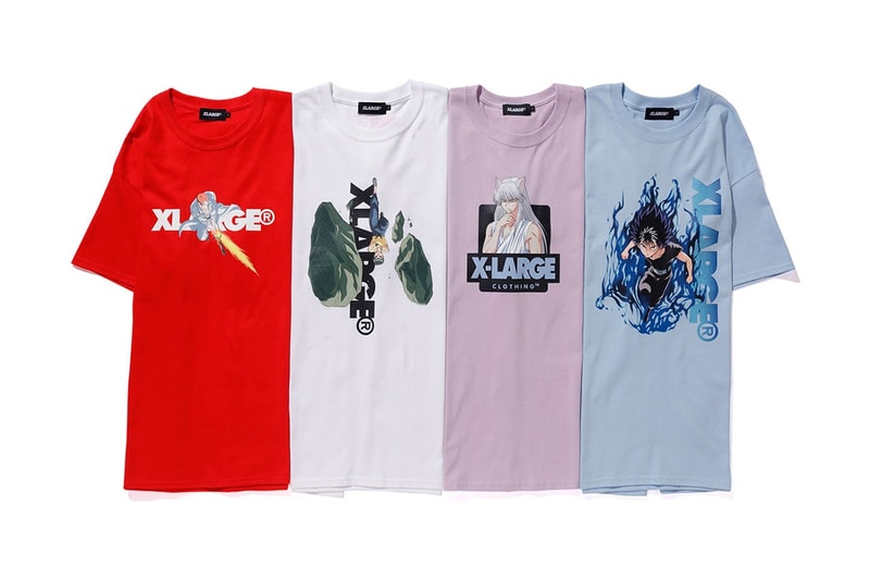 XLARGE 攜手《幽遊白書》推出慶祝漫畫 25 週年聯名紀念服飾