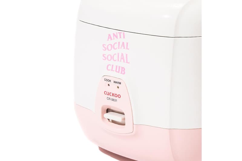 米飯班主-Anti Social Social Club 聯乘 Cuckoo 推出家用式電飯煲
