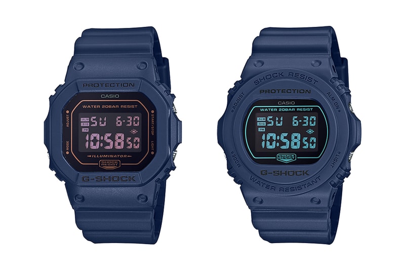 元祖藍－G-Shock 推出 Tonal 海軍藍 DW-5600 及 DW-5700