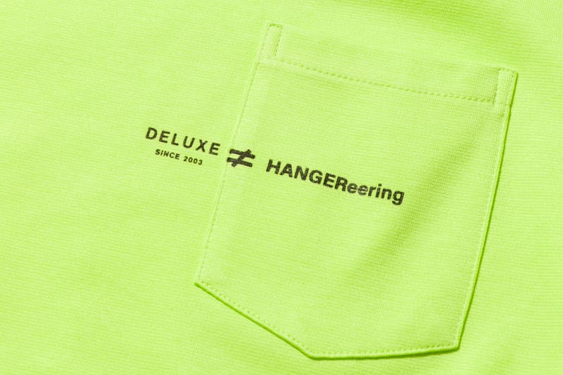 HANGEReering® 聯乘日牌 DELUXE 推出別注螢光上衣