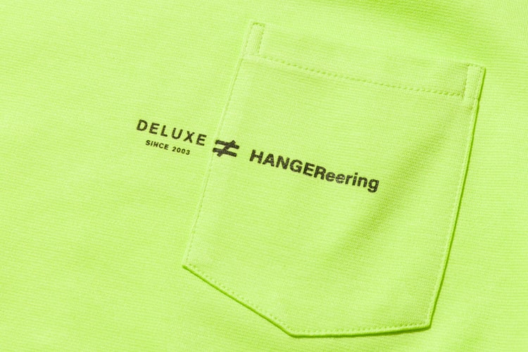 HANGEReering® 聯乘日牌 DELUXE 推出別注螢光上衣