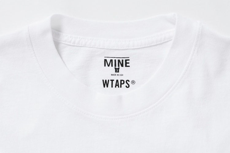 極上簡約-WTAPS 攜手日本新晉白 Tee 品牌 MINE 推出聯名 T-Shirt