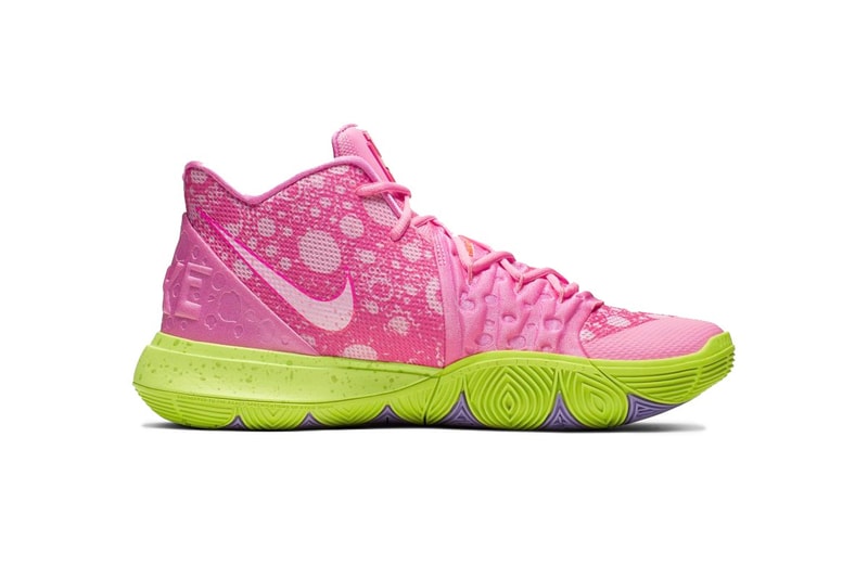 Nike Kyrie 5 聯乘「Spongebob Squarepants」及「Patrick Star」官方圖輯發佈