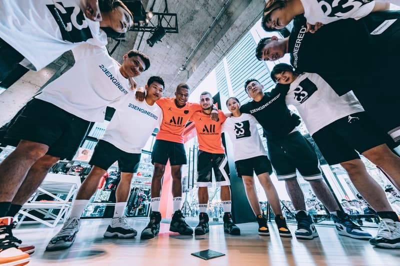 PSG 球員 Kylian Mbappe & Marco Verratti 空降深圳 Jordan Brand 旗艦店