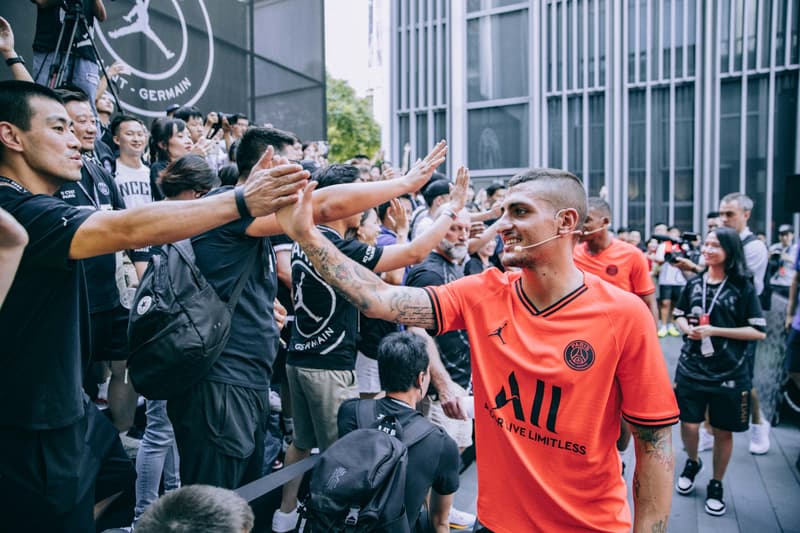 PSG 球員 Kylian Mbappe & Marco Verratti 空降深圳 Jordan Brand 旗艦店