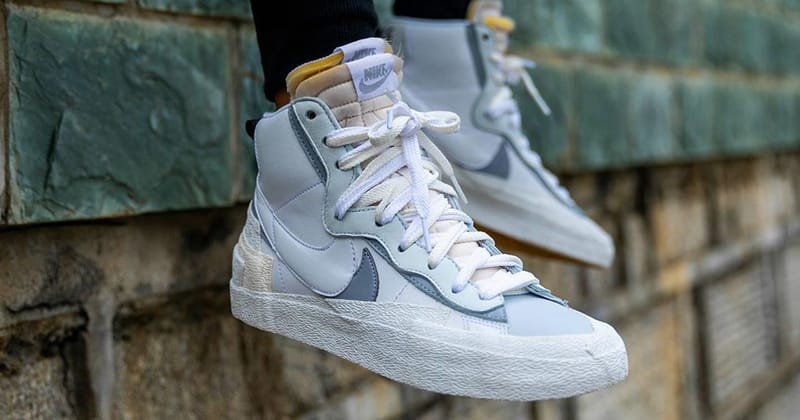 sacai nike blazer grey