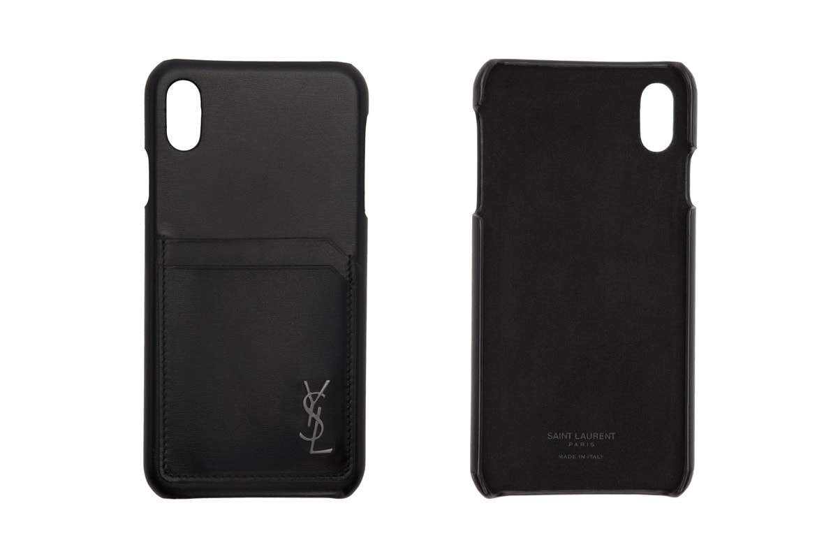 上乘質感 − Saint Laurent 推出全新黑色牛皮 iPhone 保護殼