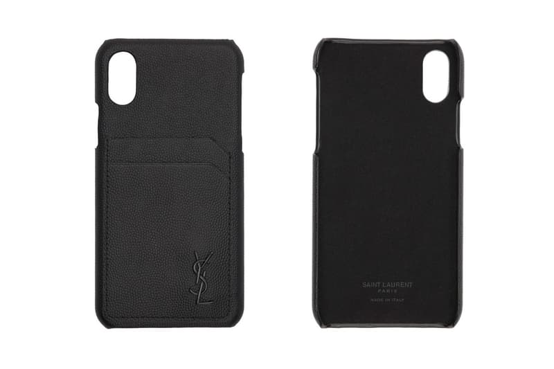 上乘質感 − Saint Laurent 推出全新黑色牛皮 iPhone 保護殼