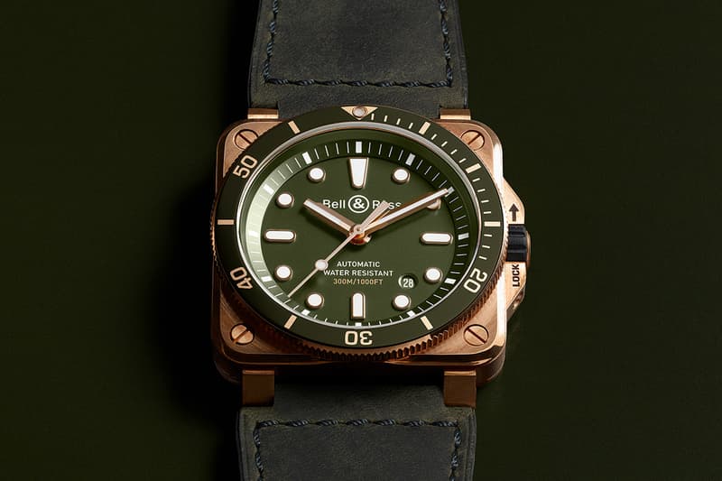 方形銅潛-Bell & Ross 推出「Green Bronze」青銅潛水手錶