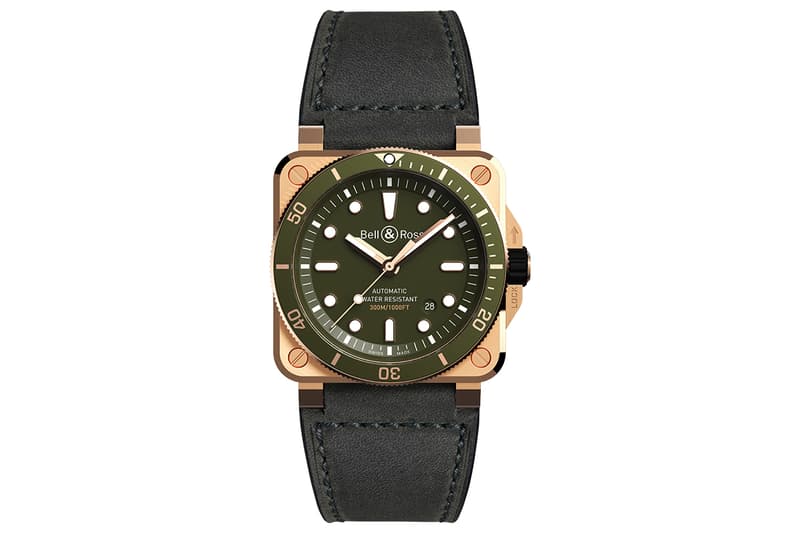 方形銅潛－Bell & Ross 推出「Green Bronze」青銅潛水手錶