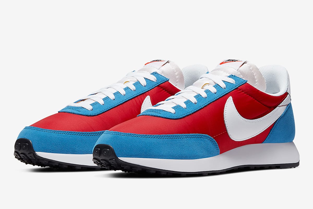 nike tailwind 79 blue red