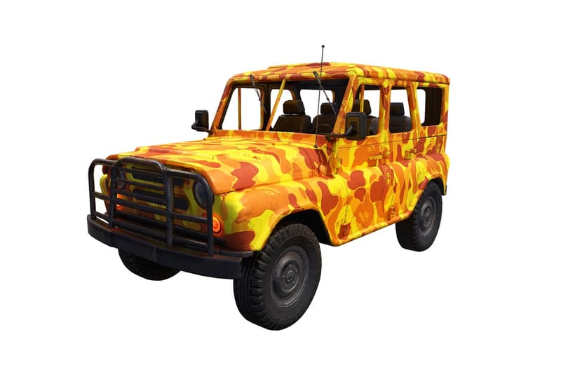 食鸡猿人－A BATHING APE® x《PUBG MOBILE》再携手推出现实限定迷彩装备！