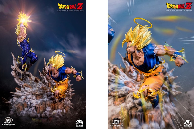 虐心一戰 − Infinity Studio 打造《龍珠》「魔人貝吉塔 Vs. 悟空」經典打鬥雕像