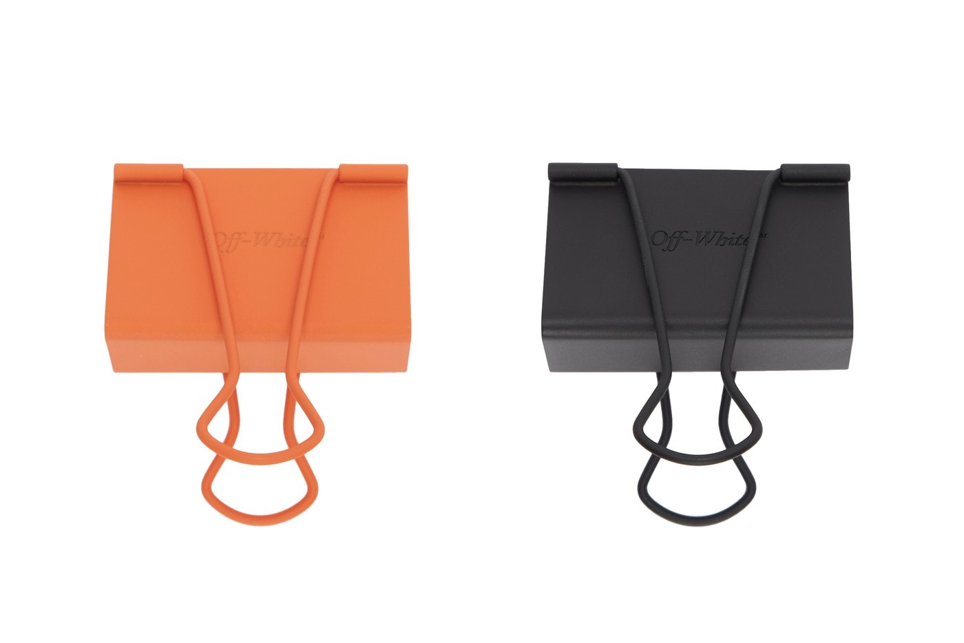 Off-White™ 推出全新黑橙色調長尾夾配件