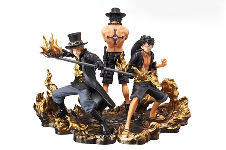 《ONE PIECE》推出全新「艾斯、路飛、薩波」黑金火焰版本雕像