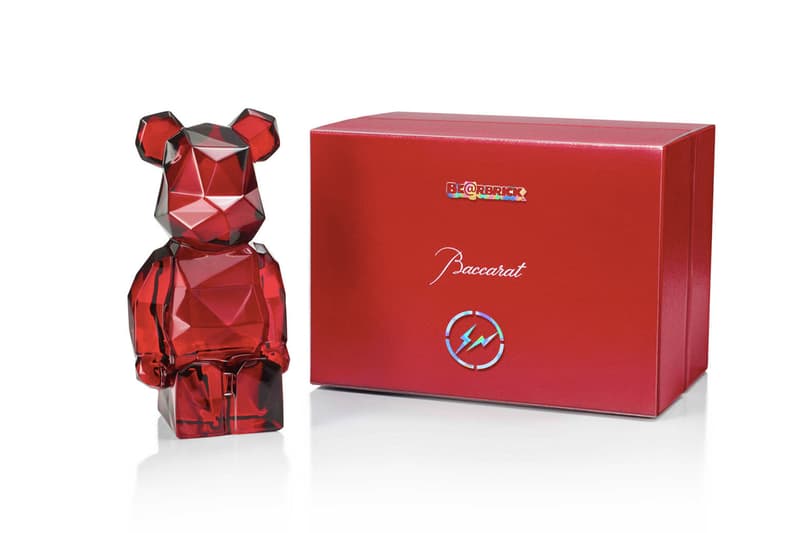 Fragment Design x Baccarat x MEDICOM TOY 攜手打造紅水晶究極奢華 BE@RBRICK 玩偶