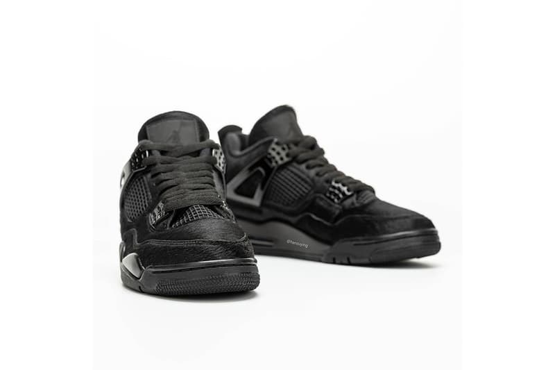 豪奢黑魂 − 率先預覽 Air Jordan 4 全新牛毛皮面料「Black Cat」鞋款