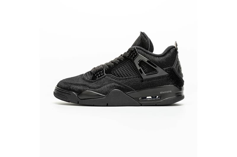 豪奢黑魂 − 率先預覽 Air Jordan 4 全新牛毛皮面料「Black Cat」鞋款