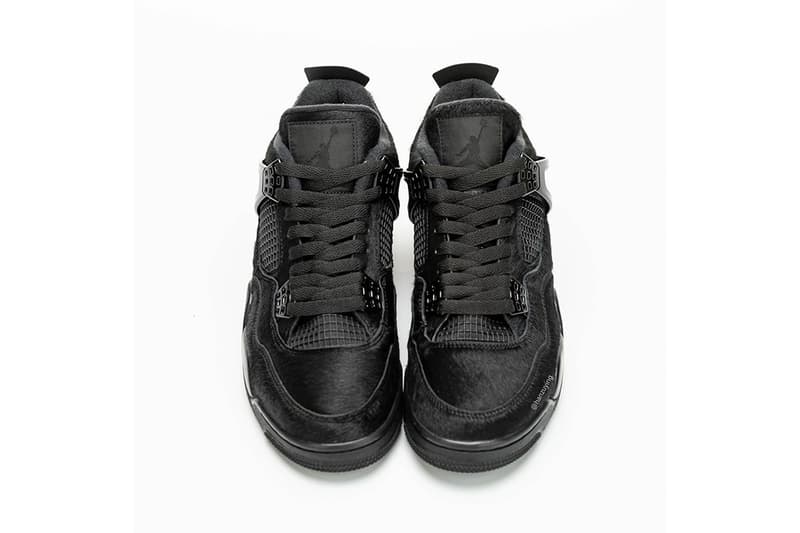 豪奢黑魂 − 率先預覽 Air Jordan 4 全新牛毛皮面料「Black Cat」鞋款