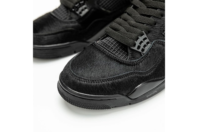 豪奢黑魂 − 率先預覽 Air Jordan 4 全新牛毛皮面料「Black Cat」鞋款