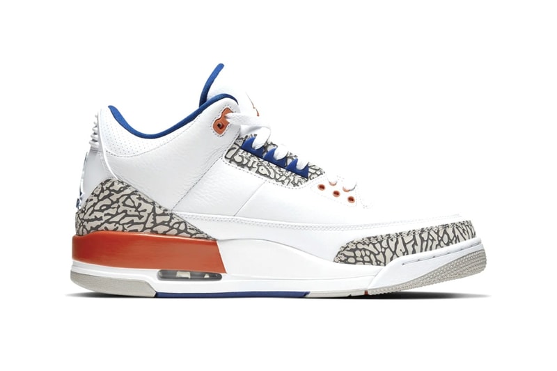 經典戰役 − Air Jordan 3 全新配色「New York Knicks」發佈