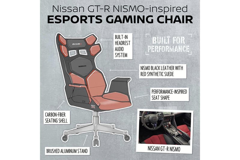車迷終極家具-Nissan 發表 GT-R Nismo 概念電競椅