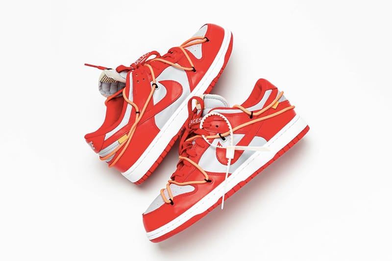 率先預覽 Off-White™ x Nike Dunk Low 最新聯乘配色「University Red」